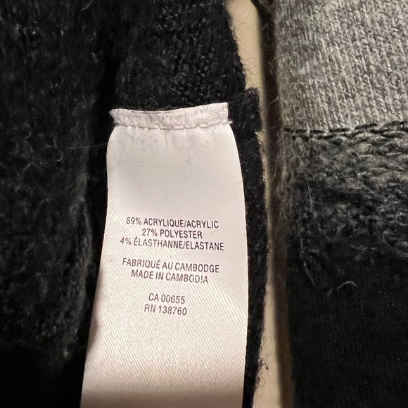 Reitmans M Black & Grey Cowl Neck Sweater - Picture 4 of 5